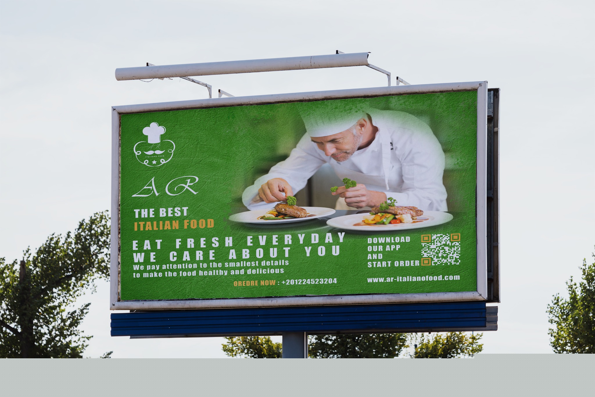 AR ITALIANO Outdoor Billboard Mockup
