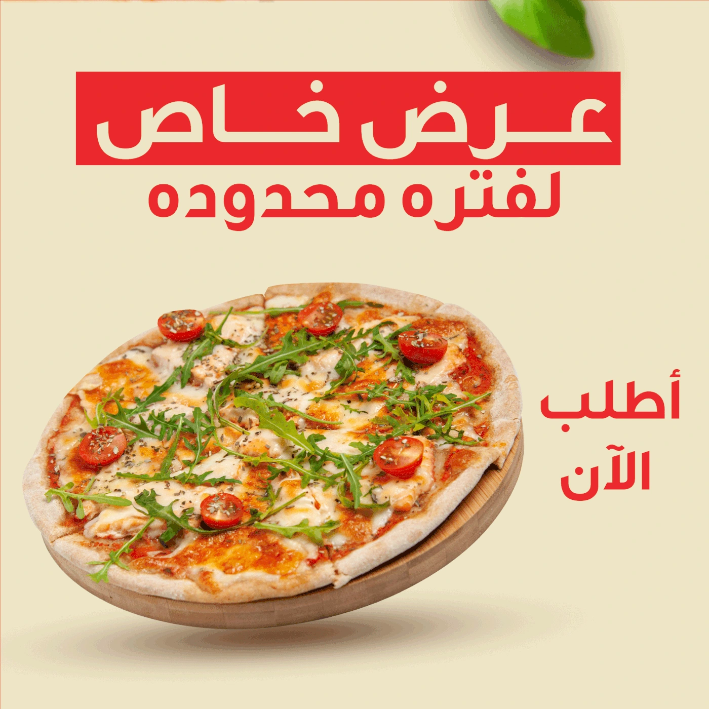 Pizza campaign special offer artwork