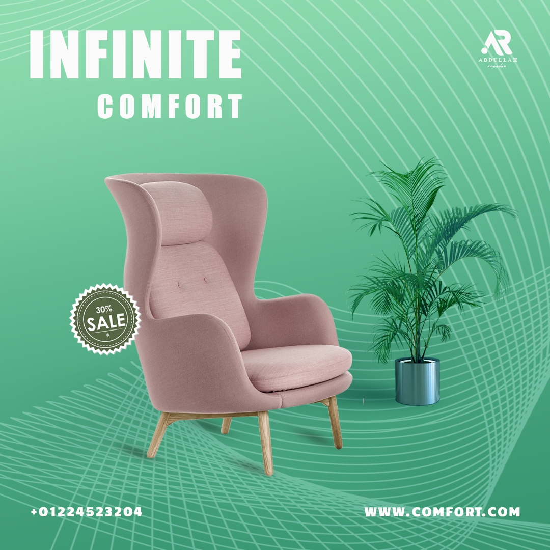 Comfort furniture chair advertisement