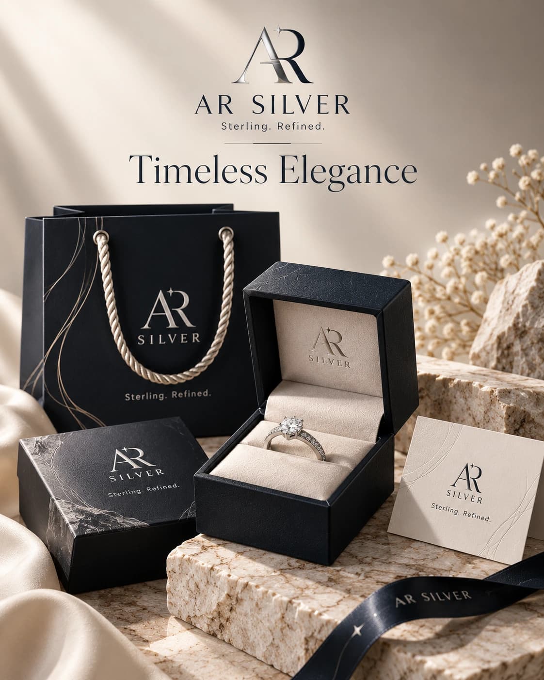 AR Silver Timeless Elegance campaign illustration