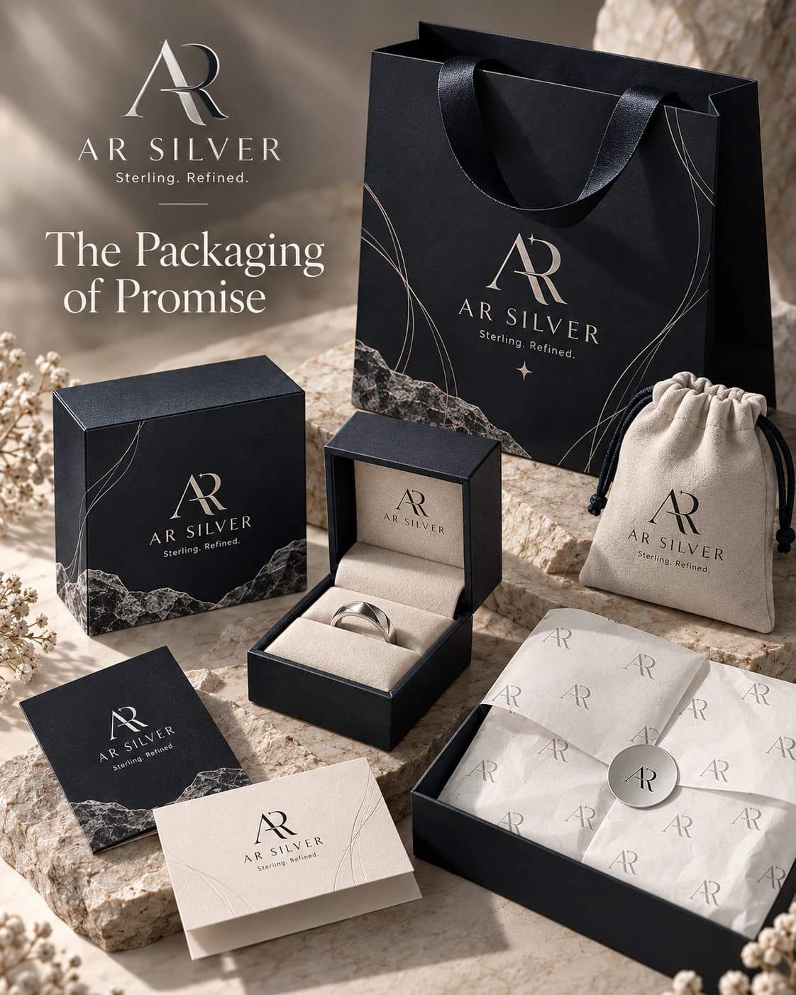 AR Silver Packaging of Promise campaign illustration