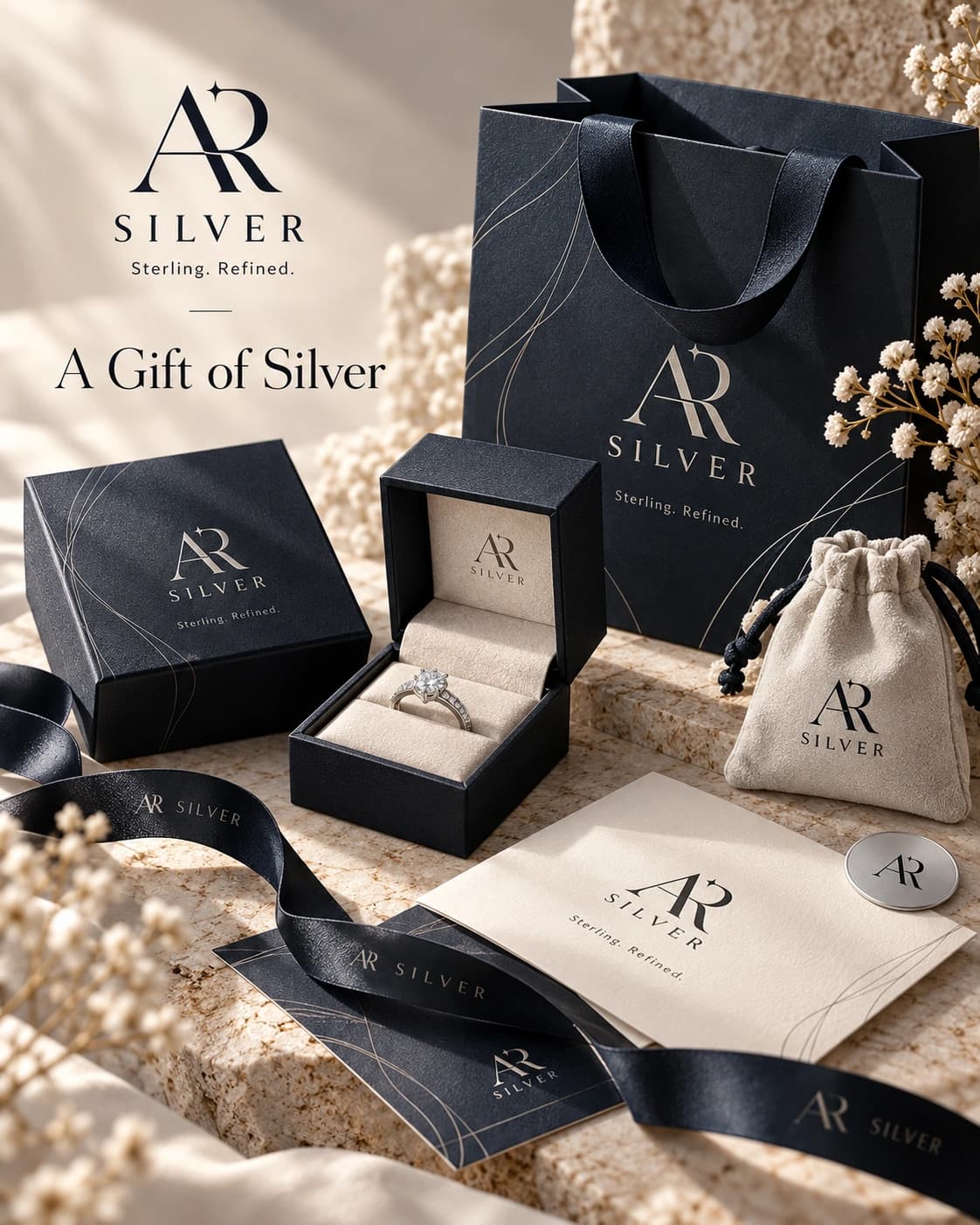 AR Silver A Gift of Silver campaign illustration