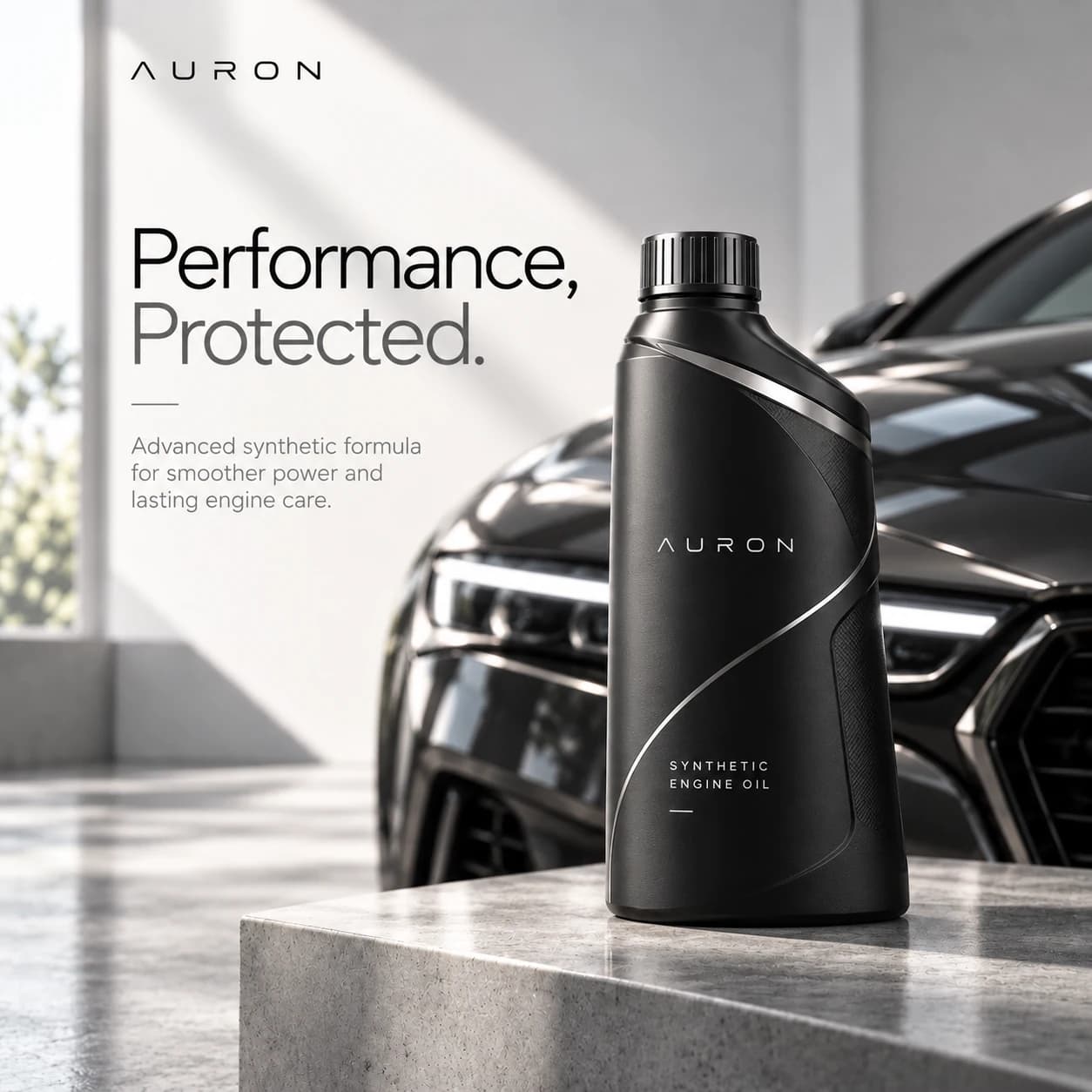 AURON concept campaign artwork for engine oil