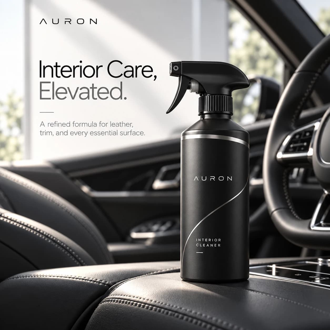 AURON concept campaign artwork for interior cleaner