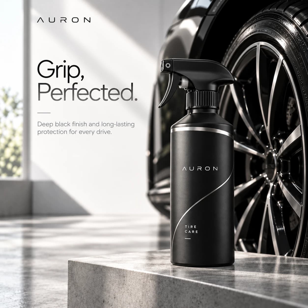 AURON concept campaign artwork for tire care