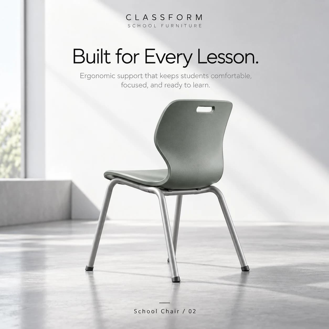 Concept campaign artwork: Built for Every Lesson.