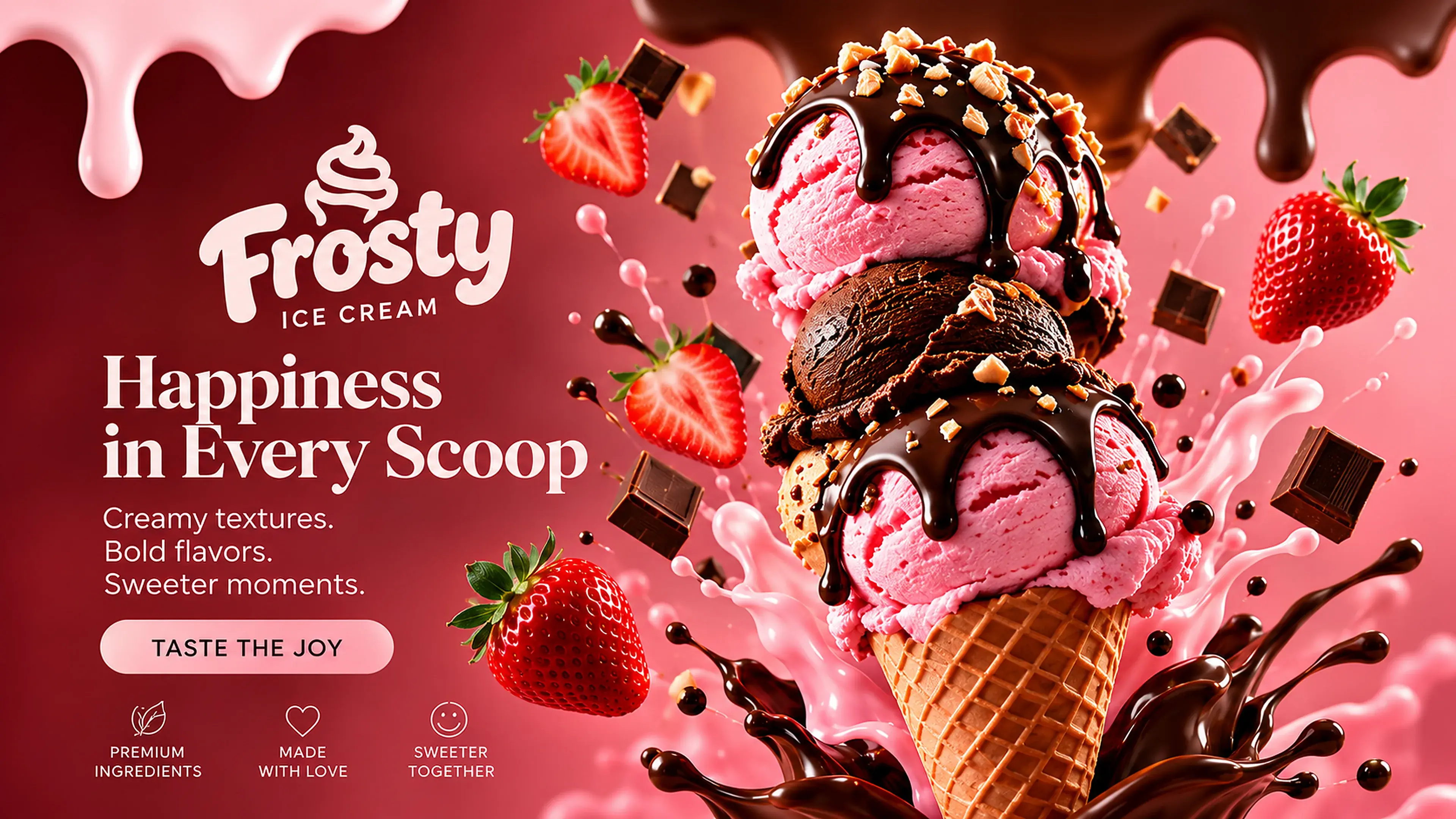 FROSTY — Ice Cream Brand Identity & Campaign Concept preview