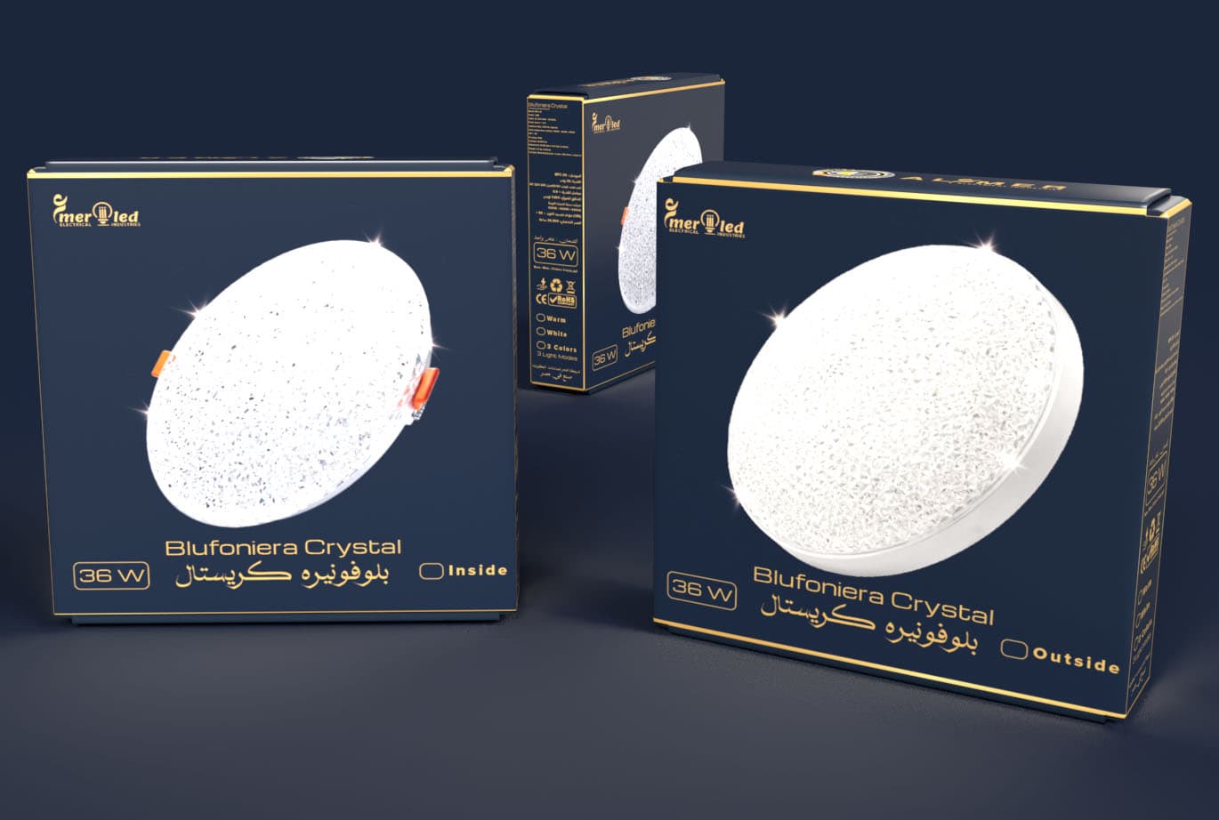 Blufoniera Crystal packaging design